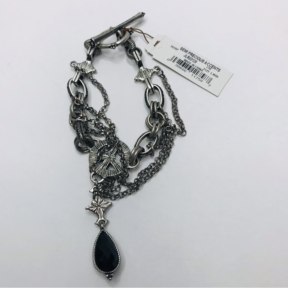 PRICE IS FIRM - LUCKY BRAND Silver Layered Charm Bracelet - Picture 5 of 5